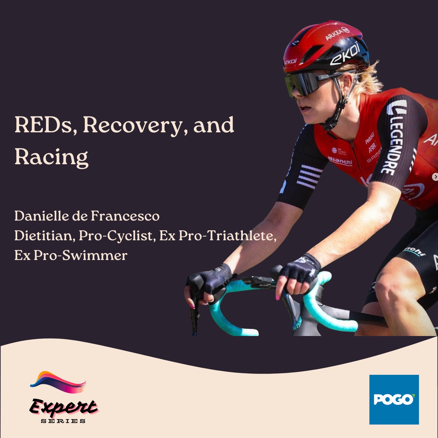 Human Endurance Podcast episode art featuring dietitian Danielle de Francesco