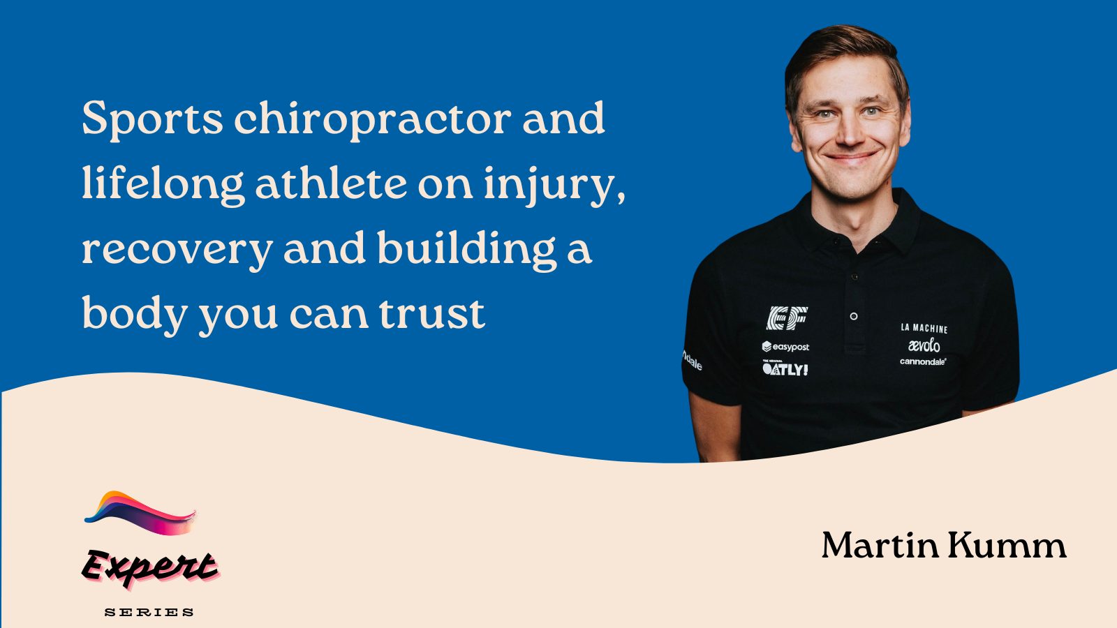 Human Endurance Expert Series artwork featuring sports chiropractor Martin Kumm