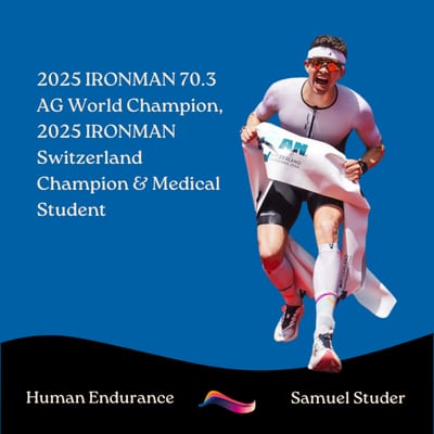 Artwork for the episode 2025 IRONMAN 70.3 AG World Champion, 2025 IRONMAN Switzerland Champion & Medical Student