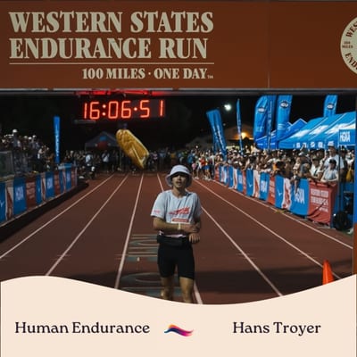 Artwork for the episode 25-Year-Old Ultra Running Phenom: Hans Troyer, Professional Ultra-Runner, 8th place at Western States 2025