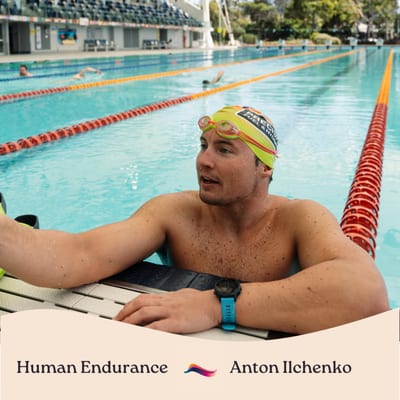 Artwork for the episode 58.4km swim in 15h23min or 1:35min/100m, First person to ever swim from New Norfolk to Bruny Island
