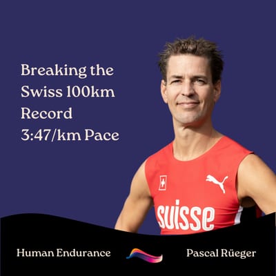 Artwork for the episode Breaking the Swiss 100km Record @ 3:47/km Pace